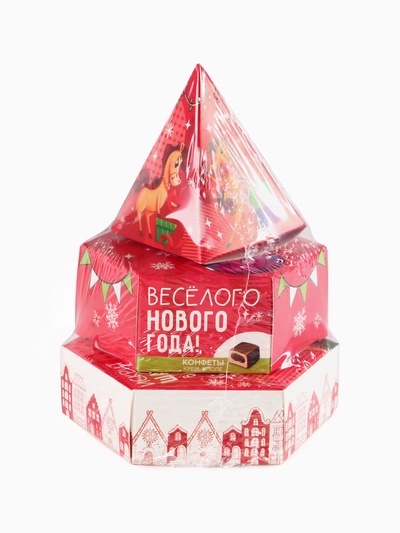 Конфеты шоколадные подарочные «Весёлого Нового года», 250 г