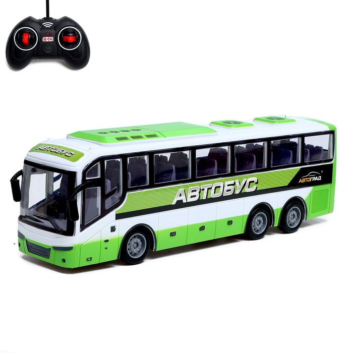 Автобус радиоуправляемый «Междугородний», 1:30, работает от батареек, цвет МИКС, уценка