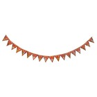 Гирлянды-флажки "Счастья в Новом Году!" красный фон, 300 см - фото 24623830