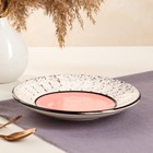 Тарелка "Персия", плоская, керамика, розовая, 19 см, 1 сорт, Иран - Фото 2