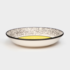 Тарелка керамическая "Персия", глубокая, 550 мл, 20 см, жёлтая, 1 сорт, Иран - фото 5161519