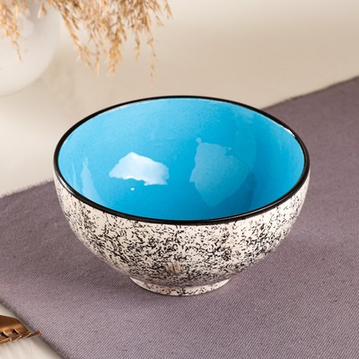 Салатница керамическая «Персия», 700 мл, 15 см, синяя, 1 сорт, Иран