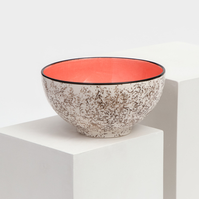 Салатница «Персия» керамика, розовая, 15 см, 700 мл, 1 сорт, Иран