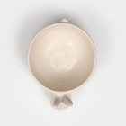 Тарелка глубокая "Зайчик", белая, керамика, d=15 см, 1.1 л, Иран - фото 46060582