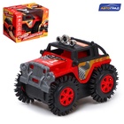 Джип-перевёртыш «Внедорожник», работает от батареек, цвет красный - Фото 4