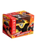 Джип-перевёртыш «Внедорожник», работает от батареек, цвет жёлтый - Фото 4