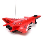 Самолет радиоуправляемый «Истребитель», работает от батареек, цвет красный - Фото 3