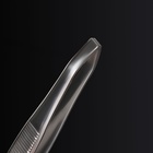 Пинцет «Premium» прямой, узкий, 9 см, на блистере, цвет серебристый - фото 9117007