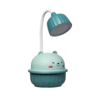 Настольная лампа "Мишка" LED 3Вт USB голубой 8,6х8,6х20,5 см RISALUX - Фото 8