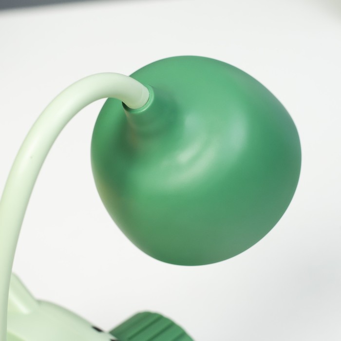 Настольная лампа "Киса" LED 3Вт USB зеленый 9,5х7,4х22 см RISALUX - фото 1907525043