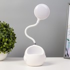 Настольная лампа "Динозаврик" LED 3Вт USB белый 10х9,5х34 см RISALUX - фото 24120338