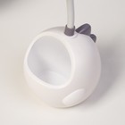Настольная лампа "Динозаврик" LED 3Вт USB белый 10х9,5х34 см RISALUX - фото 24120340