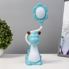 Лампа настольная RISALUX «Сказочный динозаврик», светодиодная, 3 Вт, USB, лазурная, 7×12×33 см - Фото 7