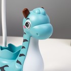 Лампа настольная RISALUX «Сказочный динозаврик», светодиодная, 3 Вт, USB, лазурная, 7×12×33 см - Фото 9