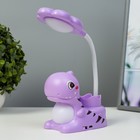 Светильник "Сказочный динозаврик" LED 3Вт USB фиолетовый 7х12х33 см - фото 8393343