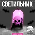 Фигурка световая «Хэллоуинский череп», LED-ночник, МИКС - Фото 1
