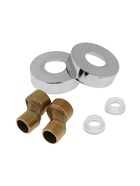 Смеситель для ванны ZEIN Z3415, картридж 35 мм, с душевым набором, цинк, белый/хром - Фото 11