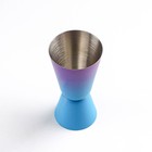 Джиггер Flume, 20/40 мл, нержавеющая сталь, цвет сине-фиолетовый - Фото 2