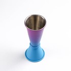 Джиггер Flume, 15/30 мл, нержавеющая сталь, цвет сине-фиолетовый - Фото 2