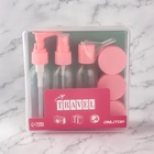 Набор для хранения, в футляре, 8 предметов, прозрачный/розовый - Фото 5