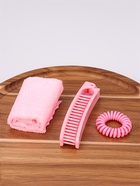 Набор для хранения, в футляре, 9 предметов, прозрачный, розовый - Фото 5