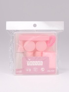 Набор для хранения, в футляре, 9 предметов, прозрачный, розовый - Фото 9