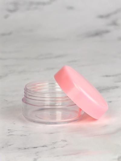 Набор для хранения, в чехле, 9 предметов, цвет прозрачный/розовый