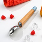 Ложка для мороженого Magistro Heaven wood, 20×4×2,5 см, цвет бежевый, голубой - фото 21763607