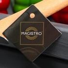 Нож для пиццы и теста Magistro Heaven wood, d=7,5 см, цвет бежевый - Фото 4