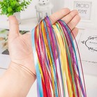 Нити для волос, 90 см, 6 шт, цвет блестящий/МИКС - Фото 4