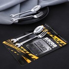 Столовые приборы «Только для мужика. 23 февраля»: ложка и вилка - Фото 3