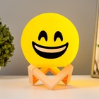 Ночник Смайл улыбки LED от батареек 3хААА желтый 14х14х18 см RISALUX - Фото 2