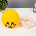 Ночник Смайл улыбки LED от батареек 3хААА желтый 14х14х18 см RISALUX - Фото 4