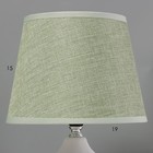 Настольная лампа Латея E14 40Вт бело-фисташковый 20х20х35 см RISALUX - фото 21764034