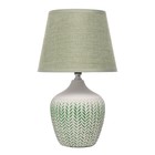 Настольная лампа Латея E14 40Вт бело-фисташковый 20х20х35 см RISALUX - фото 21764037