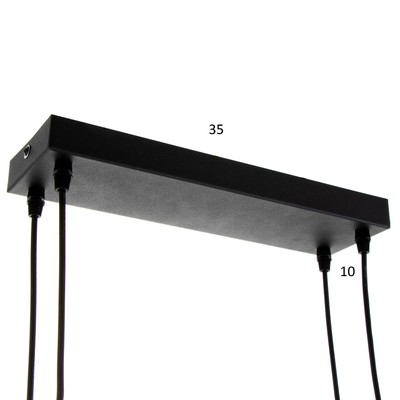 Люстра Ронделл LED 60 Вт 4000К черный 89×35×100 см BayerLux