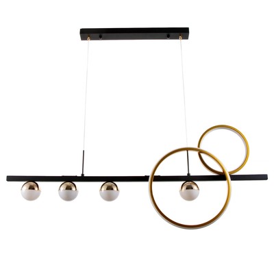 Светильник BayerLux «Ариста» LED 48 Вт 6000К черно-золотой 100×100 см