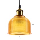 Светильник BayerLux "Шарлотта" E27 40Вт янтарный 15х15х120 см - фото 24243370