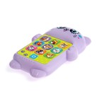 Музыкальный телефончик «Любимый котик», звук, свет, цвет фиолетовый, в пакете - фото 9925501