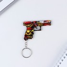 Брелок для ключей деревянный "Пистолет", 6,7 х 4,6 см - фото 5154030
