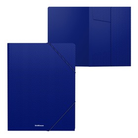 Папка на резинке для тетрадей А4, ErichKrause Diamond Total Blue, до 300 листов, синяя