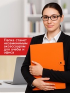 Папка А4, 4 отделения, 600 мкм, ErichKrause Matt Neon, на кнопке, тиснение «песок», микс 9262276 - фото 6052103