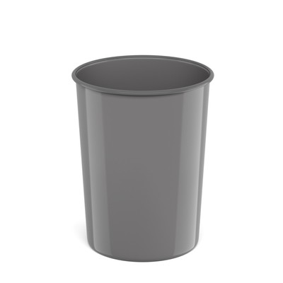 Корзина для бумаг и мусора 13.5 литров ErichKrause Classic, литая, серая