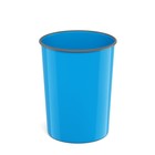 Корзина для бумаг и мусора 13.5 литров ErichKrause "Bubble Gum", литая, голубая - фото 9969419