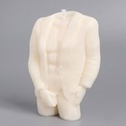 Свеча фигурная из натурального воска "Мужчина в пиджаке", 11 см, 155 г, 3 ч, белый - фото 6692410