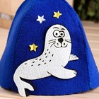 Шапка для бани и сауны, с аппликацией «Игривый Тюлень», полиэфир - Фото 2