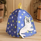 Шапка для бани и сауны, с аппликацией «Игривый Тюлень», полиэфир - Фото 5