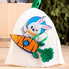 Шапка для бани с аппликацией "К взлету готов" - фото 21764539