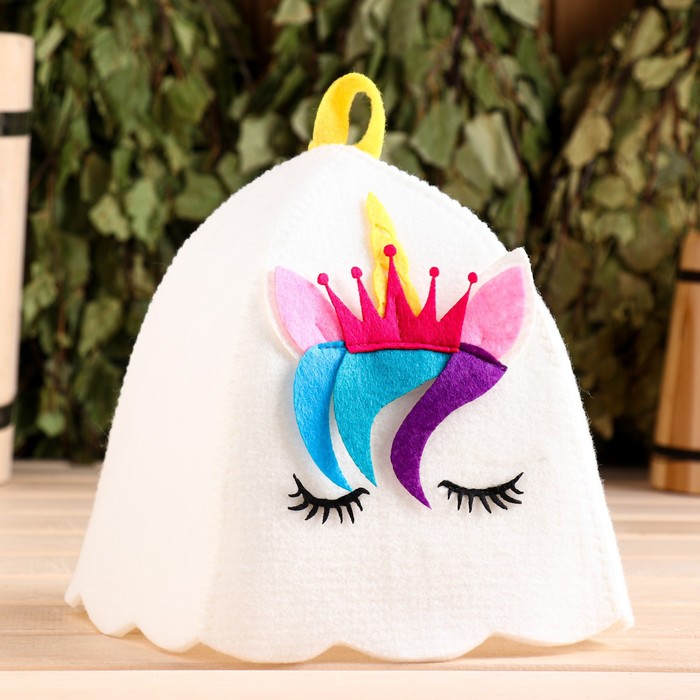 Шапка для бани с аппликацией "Алиса" - Фото 1