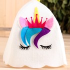 Шапка для бани с аппликацией "Алиса" - Фото 2